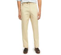 Brooks Brothers Men's Cotton Poplin Slim Fit Stretch Chino Pants Casual, Oatmeal, 34W x 32L
