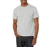 Brooks Brothers Men's Cotton Short Sleeve Crewneck Logo T-Shirt, Light Heather Grey, Medium