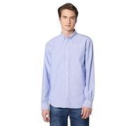Brooks Brothers Men's Friday Oxford Shirt, Solidblue, Large