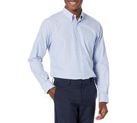 Brooks Brothers Men's Friday Poplin Long Sleeve Solid Sport Shirt, Light Blue, Large
