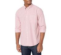 Brooks Brothers Men's Friday Sport Shirt, Red, Medium, Red, Medium