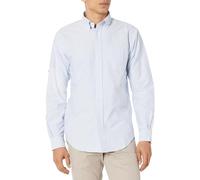 Brooks Brothers Men's Long Sleeve Button Down Original Oxford Cotton Sport Shirt, Blue, L/XL