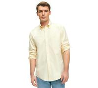 Brooks Brothers Men's Regular Fit Oxford Long Sleeve Sport Shirt, Yellow, Medium, Yellow, Medium