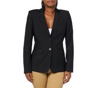 Brooks Brothers Women's Two Button Notch Lapel Lightweight Explorer Wool Jacket Blazer, Black, 16