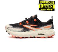 Brooks Cascadia 18 Womens Trail Running Shoes | Running Trainers | Black / Blue Wash / Flame | UK Size 3