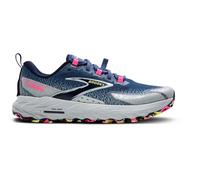 BROOKS Women's Cascadia 18 Sneaker, Oceana/Pearl Blue/Pink, 7 UK