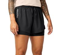 Brooks Cascadia 2-In-1 Women's Trail Running Shorts | UK XL in Black
