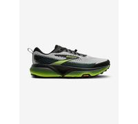 Brooks Cascadia 20 Medium grey light lime green black shoes - 40.5