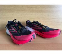 Brooks Catamount 3 Women's Trail Running Trainer Shoes Black Pink UK 6 and 6.5