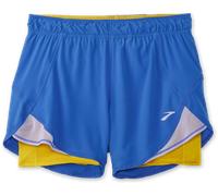 Brooks Chaser 5" 2 in 1 Womens Running Shorts Blue