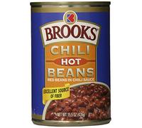 Brooks Chili Beans, Hot, 15.50 Ounce (Pack of 24) by Brooks