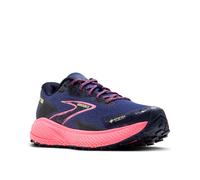 Brooks Women's Divide 5 GTX Sneaker, Grey Blue Pink Lime, 8 UK