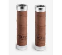 Brooks England Slender Leather Grips 130-130 mm Coffee Brown