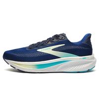 Brooks Ghost 17 Womens Wide Fit Running Shoes | Running Trainers | Navy / Turquoise / Yellow | UK Size 10