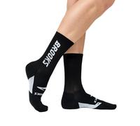 Brooks Ghost Crew Socks Black White, Size L