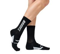 Brooks Ghost Crew Socks | UK L in Black/Brooks