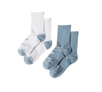 Brooks Ghost Lite Crew 2-Pack Socks White Blue, Size M