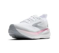 Brooks Women’s Glycerin GTS 23 Supportive Running Shoe, White/Harbor Mist/Metallic, 8 Wide