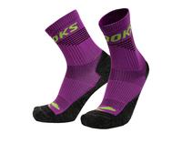 Brooks High Point Crew Socks | UK M in Fuchsia/Nightlife