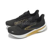 BROOKS Men's Hyperion 2 Sneaker, Black White Fiery Red, 7.5 UK