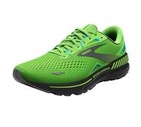 Brooks Men’s Adrenaline GTS 23 Supportive Running Shoe, Green Gecko/Grey/Atomic Blue, 9 Wide