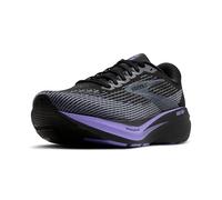 Brooks Men’s Ghost AMP Neutral Running Shoe, Black/Grey/Purple Hebe, 7.5