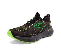Brooks Men’s Glycerin StealthFit 20 Neutral Running Shoe, Black/Pearl/Green Gecko, 9 UK