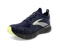 Brooks Men’s Glycerin StealthFit 20 Neutral Running Shoe, Blue/Ebony/Lime, 11.5 UK