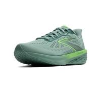 Brooks Men’s Launch 12 Neutral Running Shoe, Gray Mist/Green, 12.5