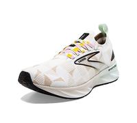 Brooks Men’s Levitate Stealthfit 6 Neutral Running Shoe, White/Silver Lining/Green, 10 UK