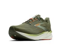 Brooks Men’s Revel 8 Neutral Running & Walking Shoe, Olive/Tea/Orange, 15 Medium