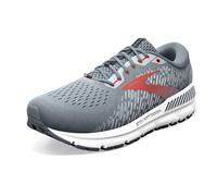 Brooks Men's Addiction GTS 15 Supportive Running Shoe - Grey/Ebony/Chili Oil - 8 Medium