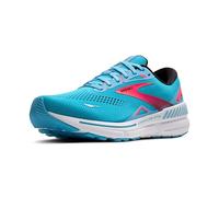 BROOKS Men's Adrenaline GTS 23 Sneaker, Crystal Seas/Diva Pink/Black, 11 UK