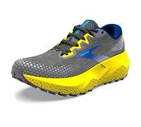Brooks Men's Caldera 6 Sneaker, Gunmetal/Surf The Web/Sulphur, 7 UK