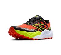 BROOKS Men's Caldera 7 Sneaker, Cherry Tomato/Phantom/Lime, 8 UK