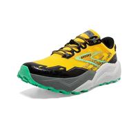 BROOKS Men's Caldera 7 Sneaker, Lemon Chrome Black Sedona Sage, 7 UK