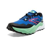 BROOKS Men's Caldera 7 Sneaker, Victoria Blue/Black/Spring Bud, 9 UK