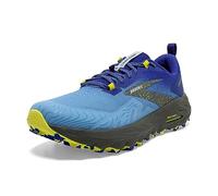 BROOKS Men's Cascadia 17 Sneaker, Blue/Surf The Web/Sulphur, 7 UK