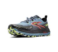 BROOKS Men's Cascadia 18 Sneaker, Citadel/Ebony/Lime, 8 UK