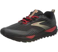 Brooks Men's Cascadia GTX 15 Running Shoe, Black/Ebony/Red, 11 UK
