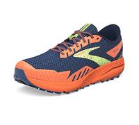 Brooks Men's Divide 4 Sneaker, Navy/Firecracker/Sharp Green, 9 UK