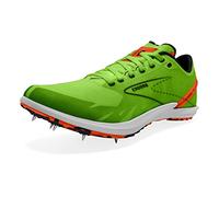 BROOKS Men's Draft XC Sneaker, Green Gecko/Red Orange/White, 3 UK