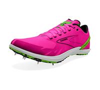 BROOKS Men's Draft XC Sneaker, Pink Glo/Green/Black, 9 UK