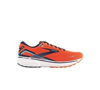 Brooks Men's Ghost 15 Sneaker, Flame/Navy/Blue, 8 UK