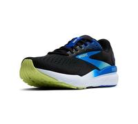 BROOKS Men's Ghost 16 Sneaker, Black Cobalt Neo Yellow, 7.5 UK