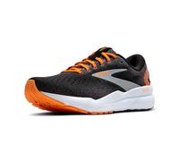 BROOKS Men's Ghost 16 Sneaker, Black/Orange/White, 11 UK