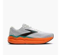 BROOKS Men's Ghost Max 2 Sneaker, Oyster Mushroom/Orange/Teal, 8 UK