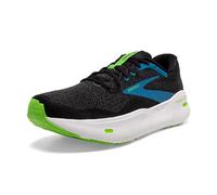 BROOKS Men's Ghost Max Sneaker, Black/Atomic Blue/Jasmine, 7.5 UK