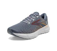 Brooks Men's Glycerin 20 Neutral Running Shoe, Grey/Chili Oil/Orange, 8.5 UK