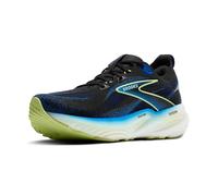 BROOKS Men's Glycerin 22 Sneaker, Black Cobalt Neo Yellow, 7 UK